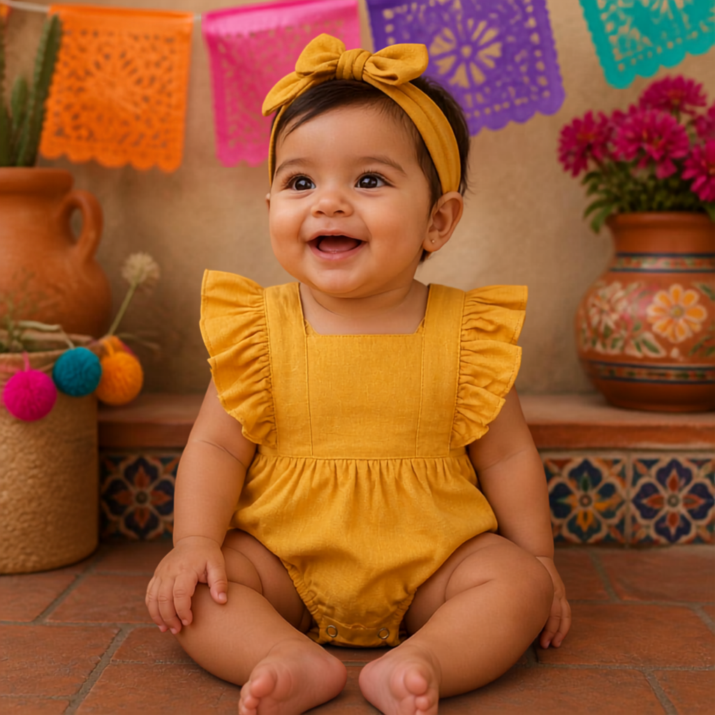 Sienna Ruffle Linen Bodysuit