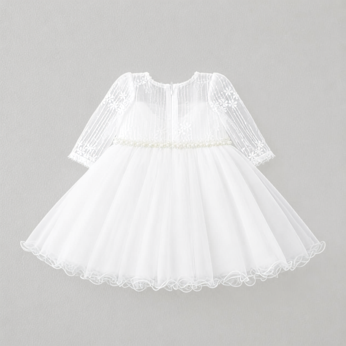 Tiny Lace Party Dress – White – view 2