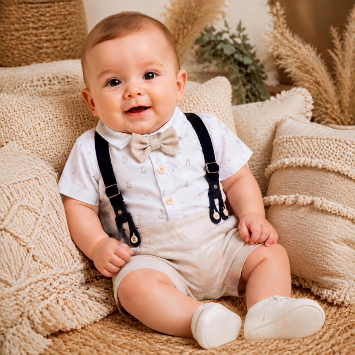 Dino Days 3-Piece Baby Set – White