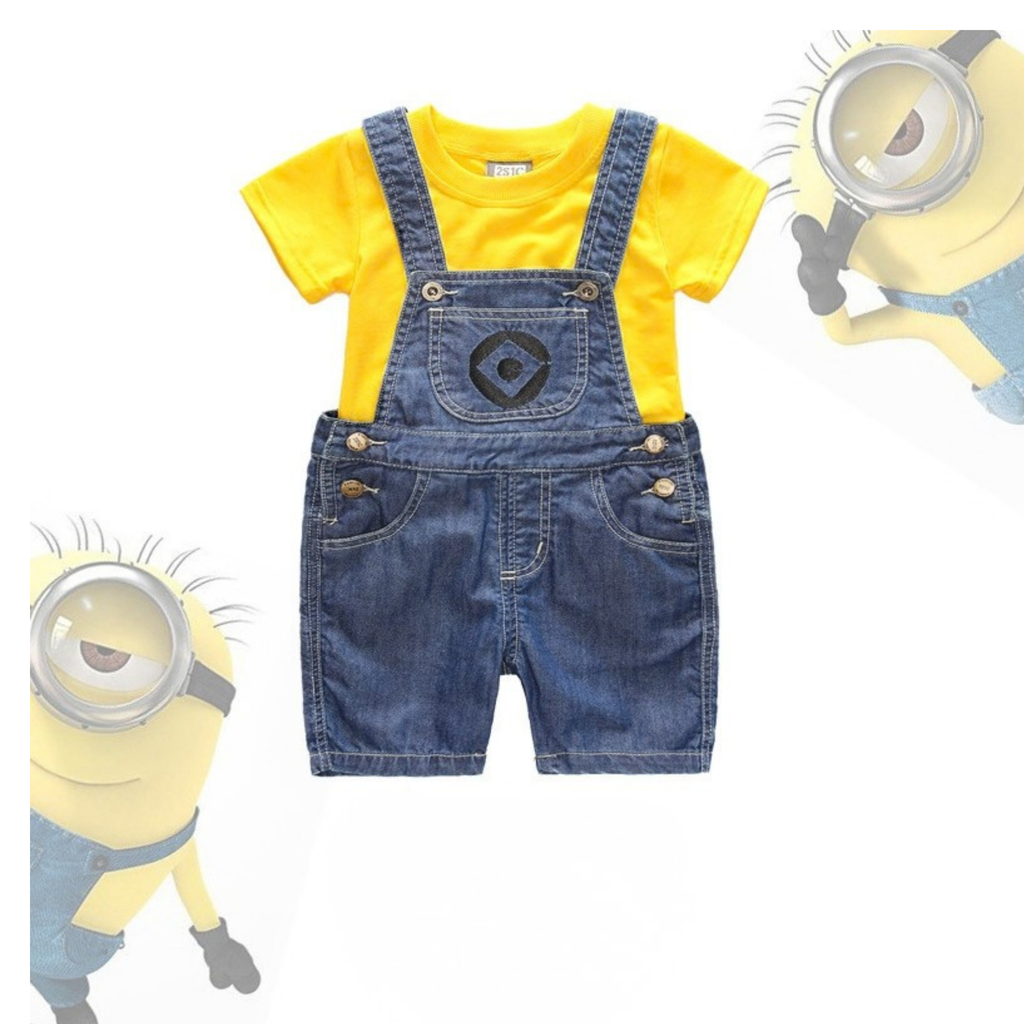 Peekaboo Pocket Overalls Set