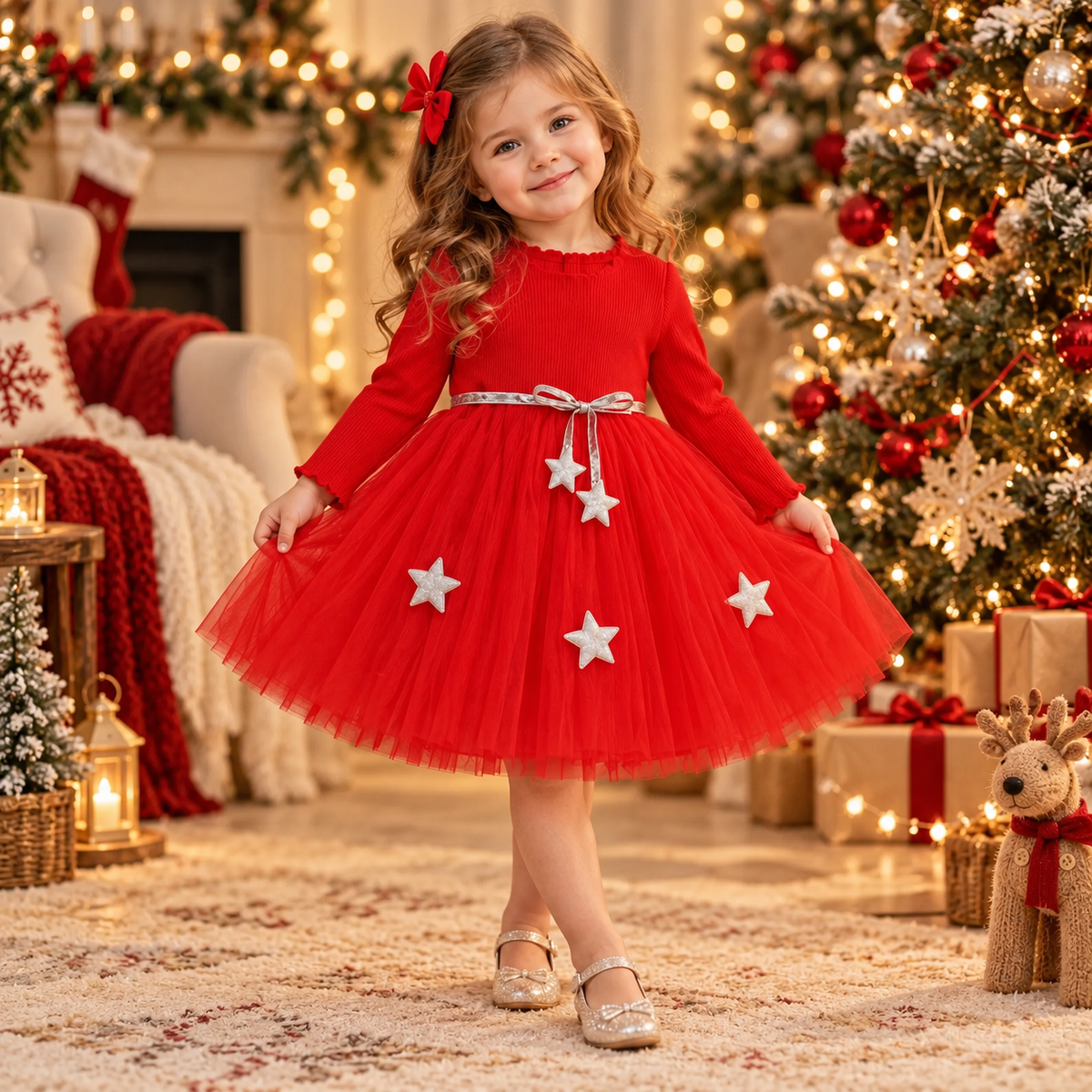 Twinkle Star Knit Dress