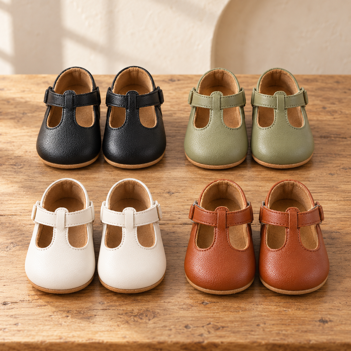 Olive Baby Ballet Flats