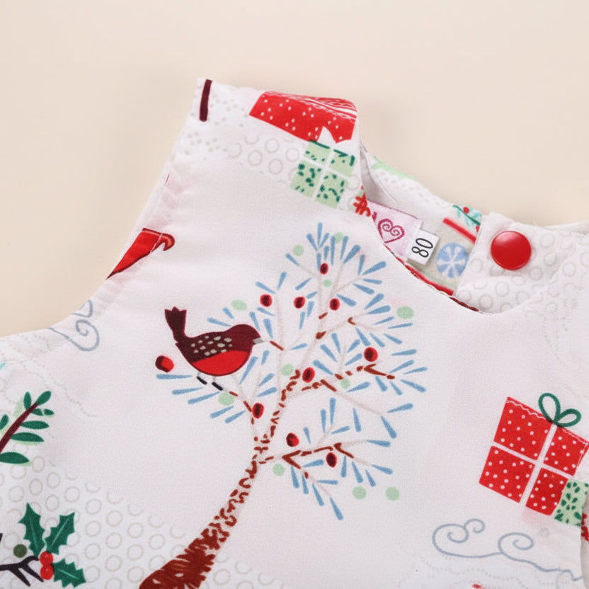 Miss Reindeer Christmas Dress – White – view 2