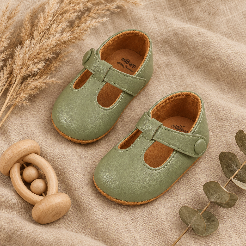 Olive Baby Ballet Flats