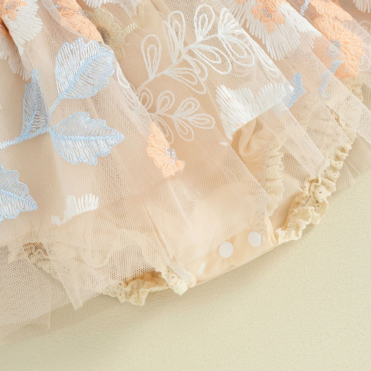 Sweet Tulle & Lace Floral Romper – alternate view 3