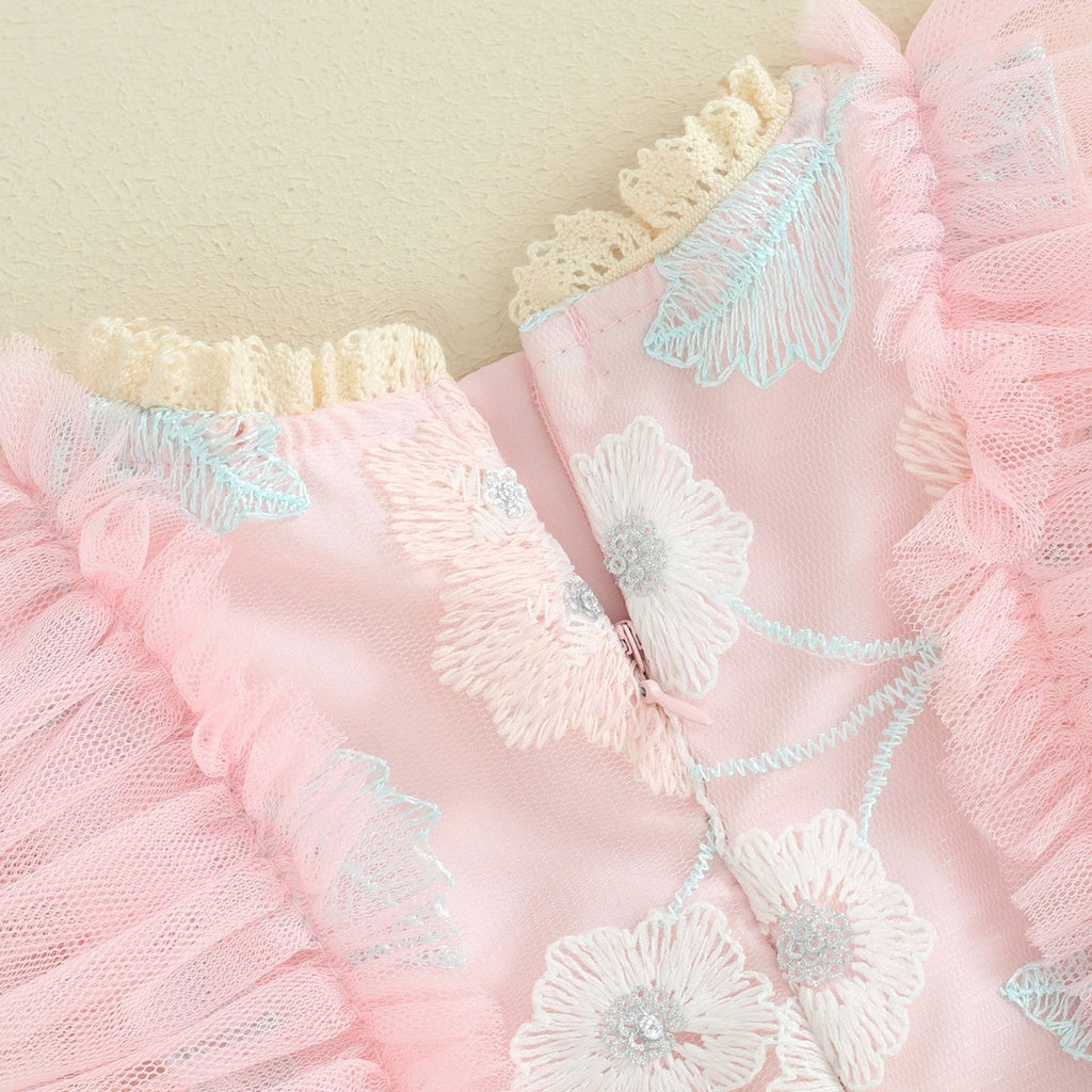 Sweet Tulle & Lace Floral Romper – alternate view 1