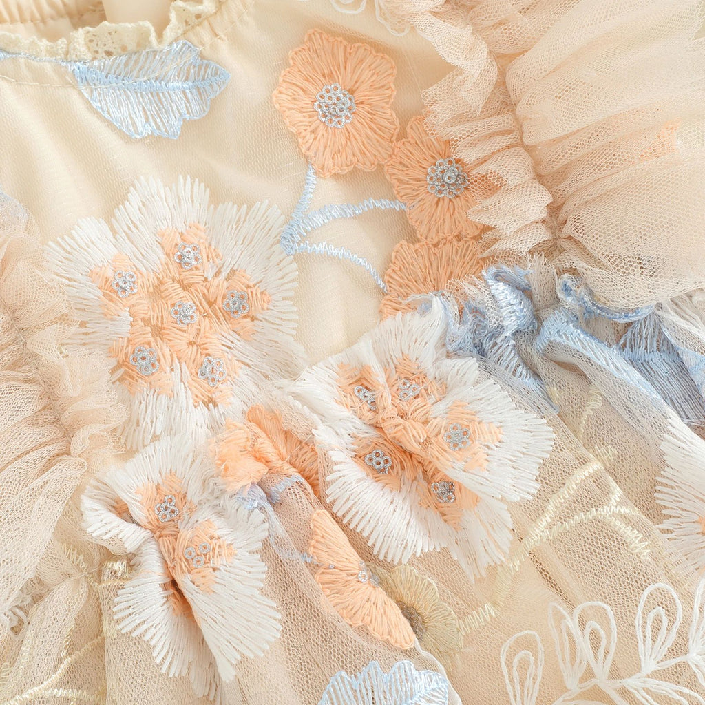 Sweet Tulle & Lace Floral Romper – alternate view 2
