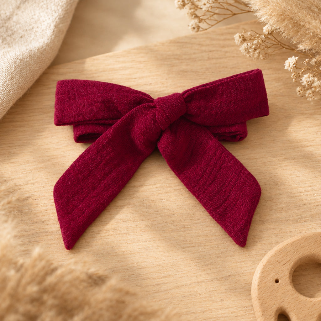 Claret Bow & Ruffle Dress – alternate view 6