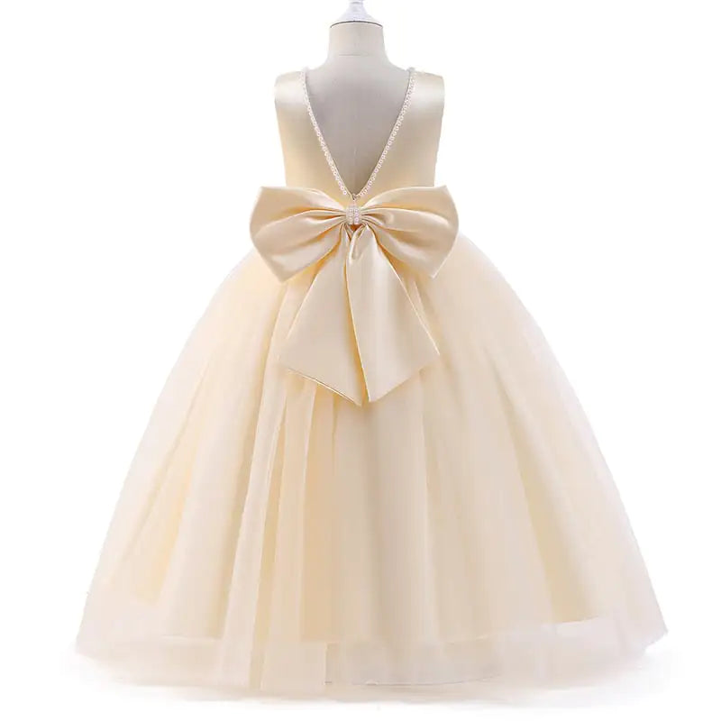 Pearl Satin & Tulle Ball Gown – alternate view 3