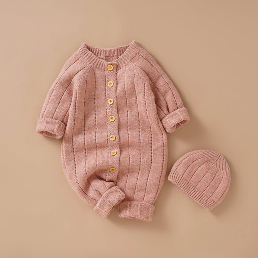Winter Knit Hooded Jumpsuit – alternate view 4