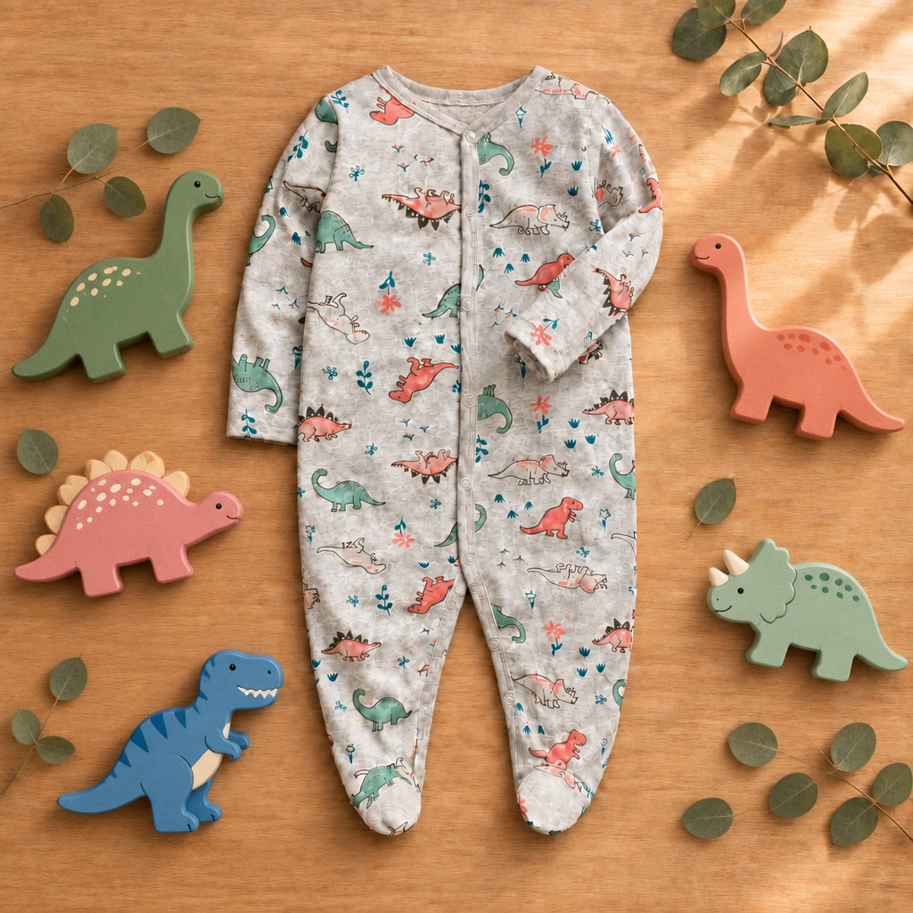 Boys Printed Cotton Romper – 8 style | Dinoland