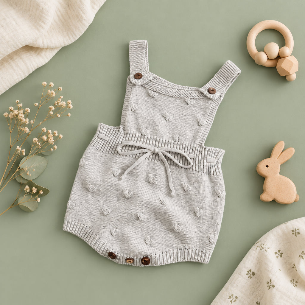 Oakley Knit Bubble Romper – Grey