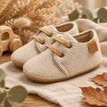 Signature First Step Baby Shoes – Beige