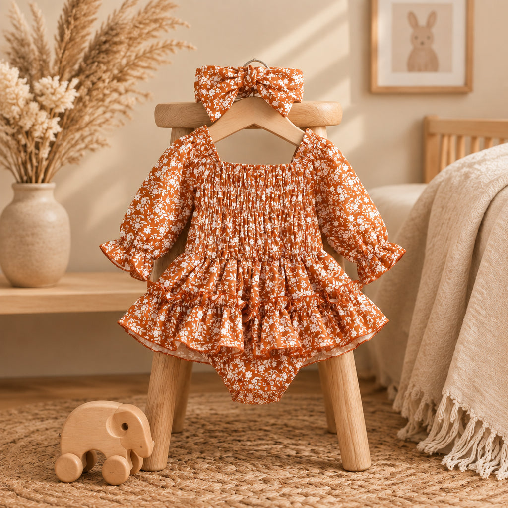 Autumn Bloom Bodysuit Dress – alternate view 1