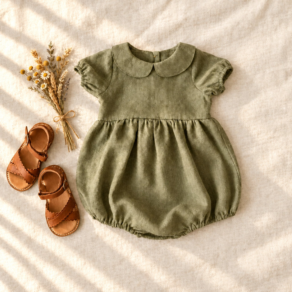 Linen Drift Baby One-Piece