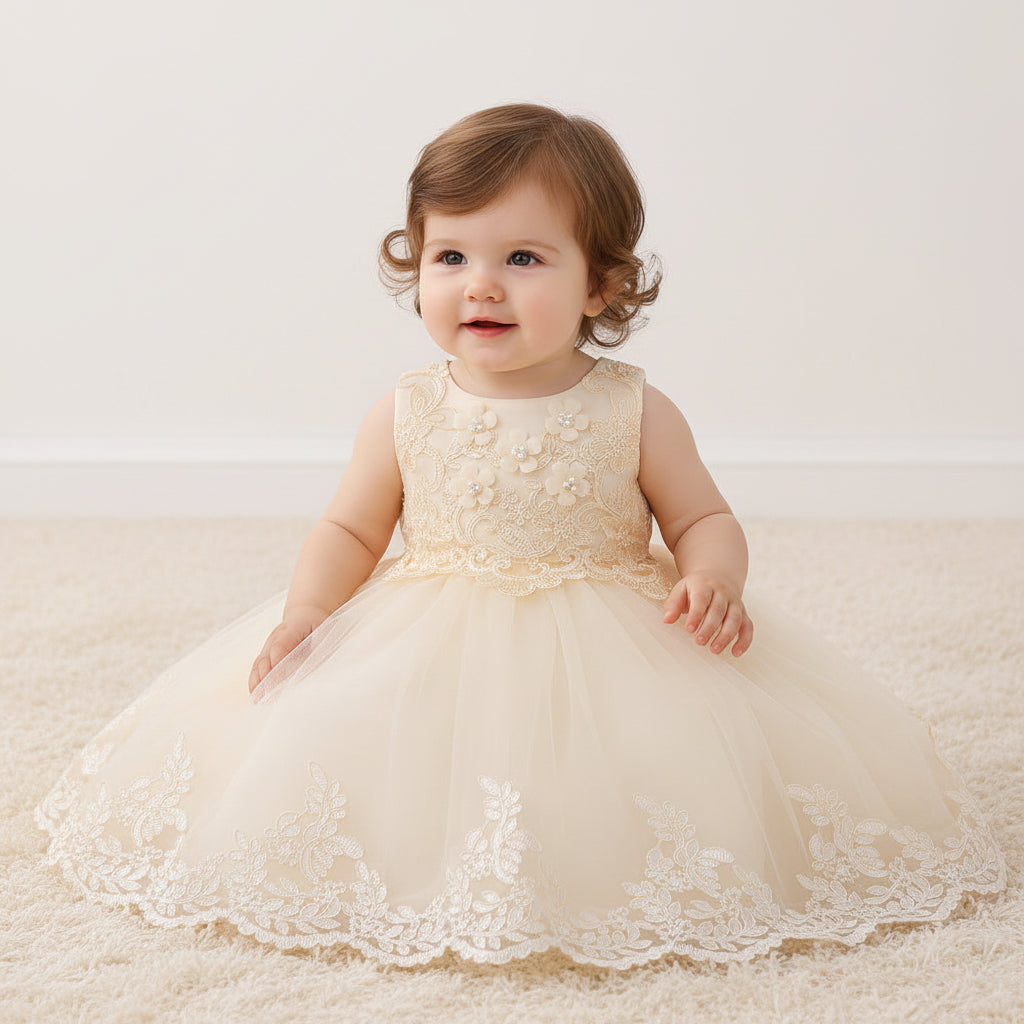 Petite Blossom Tulle Dress