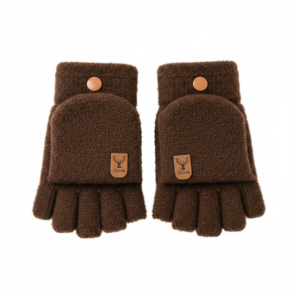 Icebreaker Half-Finger Gloves – Brown