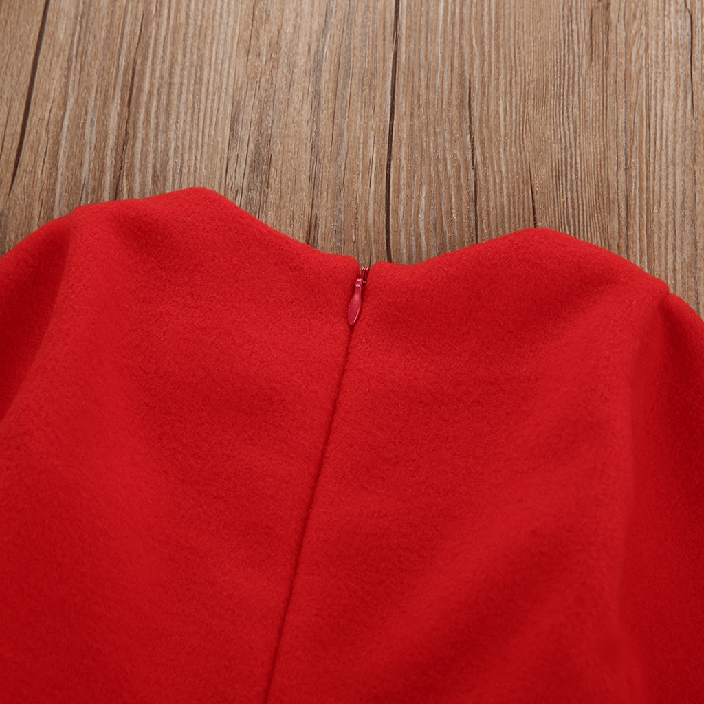 Festive Candy Cane Tulle Dress – Red – view 3