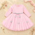 Twinkle Star Knit Dress – Pink