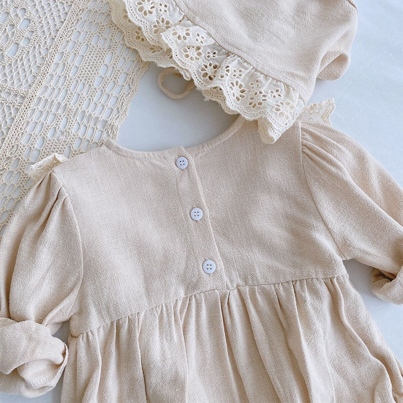Vintage Lace Romper & Bonnet – alternate view 3
