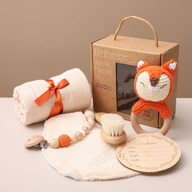 Newborn Animal Gift Set – Fox 6PCS Set