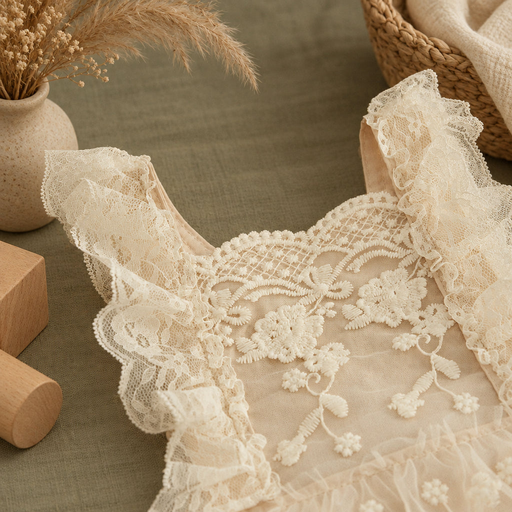 Timeless Floral Lace Romper – alternate view 4
