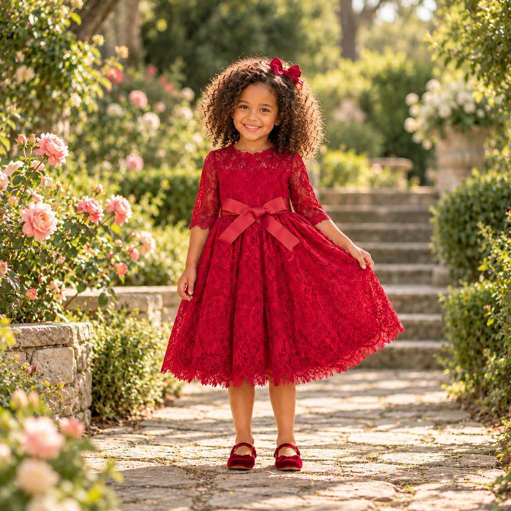 Lace & Bow Heirloom Dress