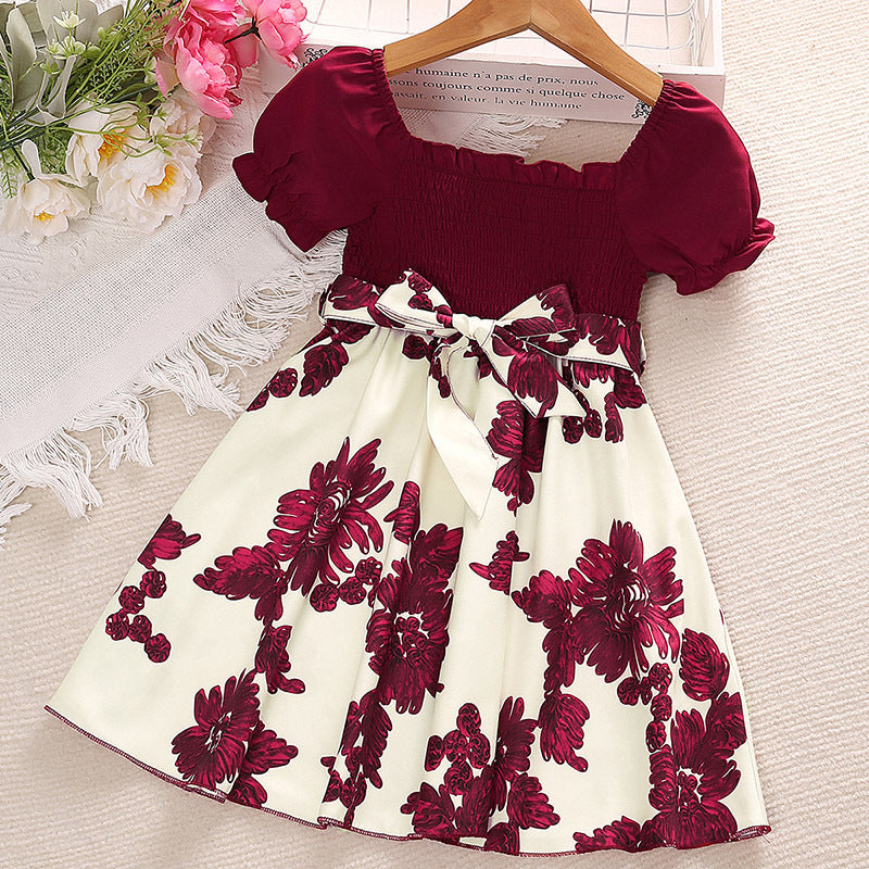 Garden Party Floral Dress – Red