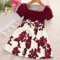 Garden Party Floral Dress – Red