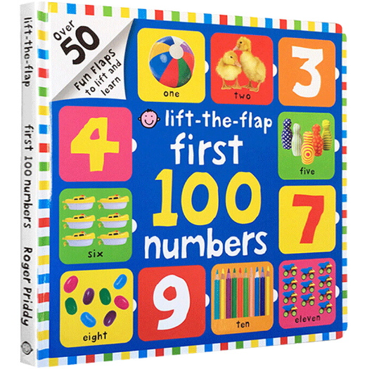 Baby's First Educational Book – Number Cognition - Large Format First 100 Numbers Lift-The-Flap