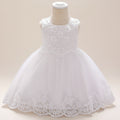Petite Blossom Tulle Dress – White