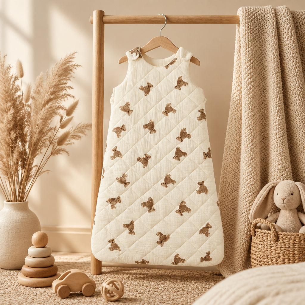 Lush Padded Baby Sleep Vest – Bear