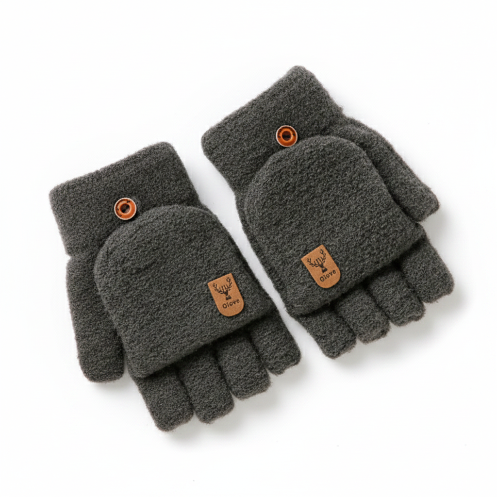 Icebreaker Half-Finger Gloves – Grey