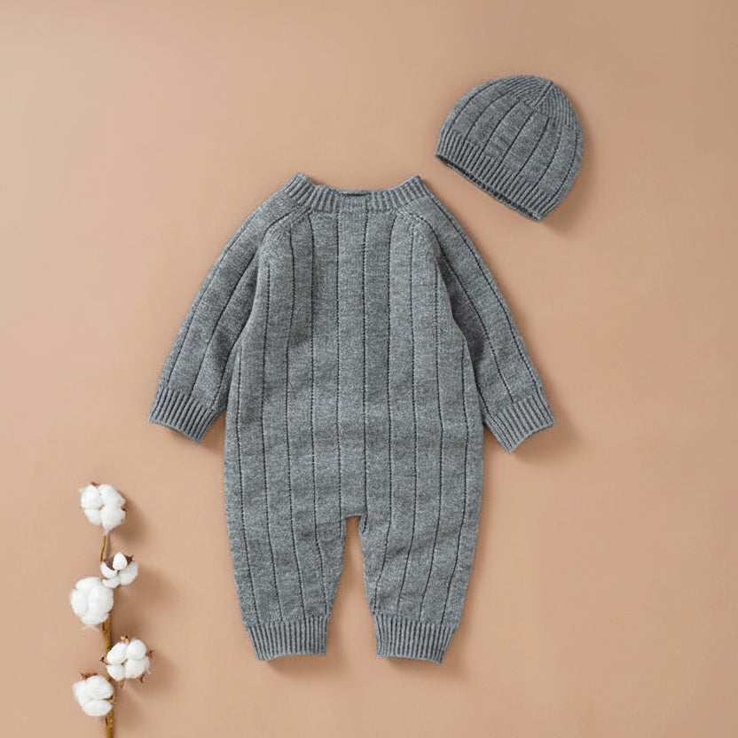 Winter Knit Hooded Jumpsuit – alternate view 3