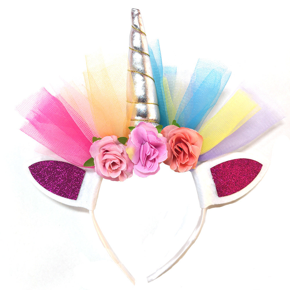 Rainbow Unicorn Tulle Dress – alternate view 4