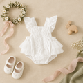 Ivory Grace Lace Romper – White