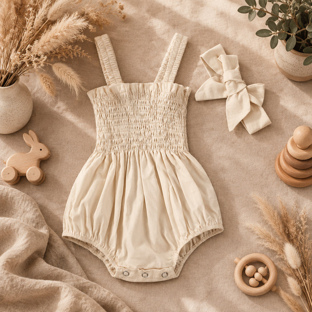 Boho Cloud Baby Romper – alternate view 4