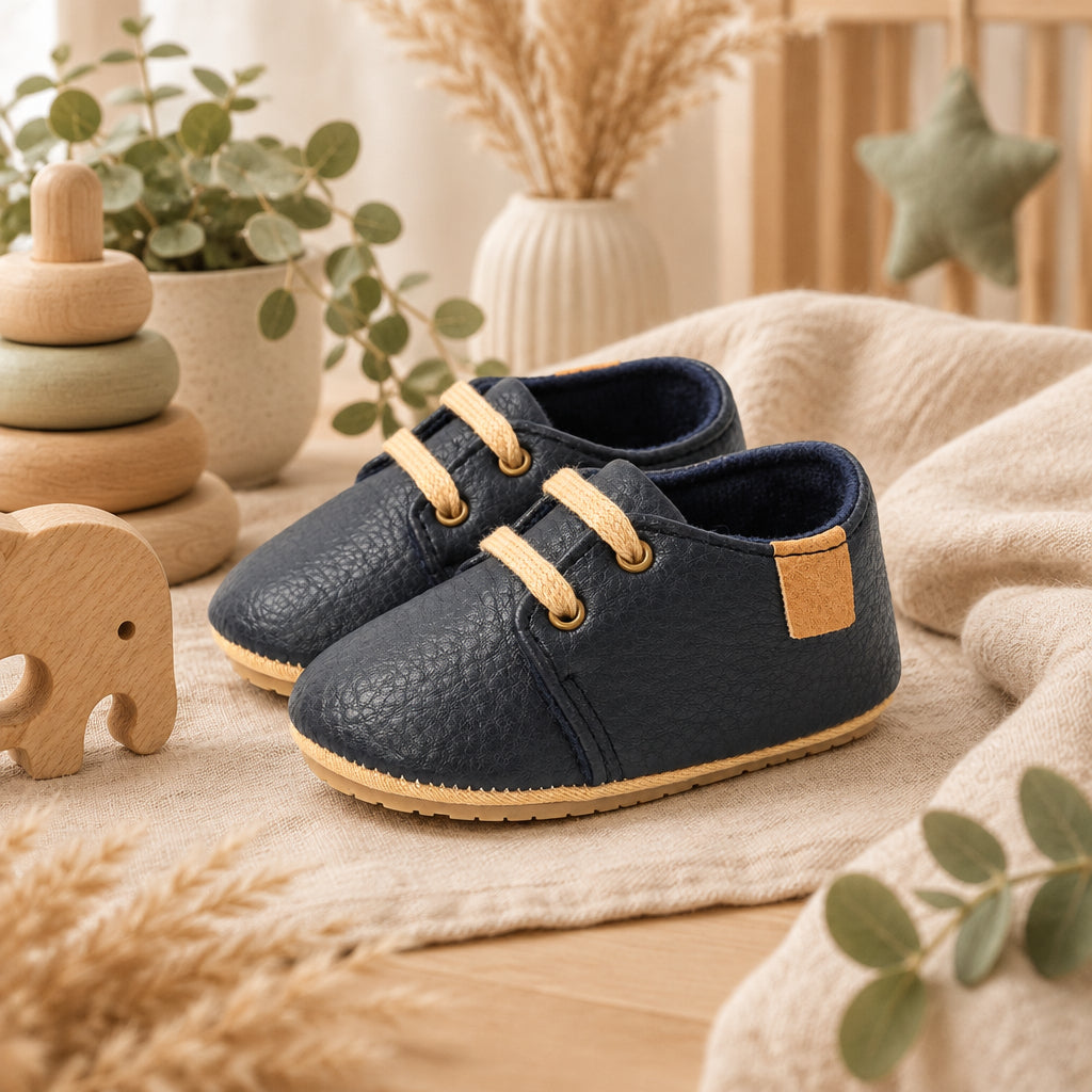 Signature First Step Baby Shoes – Navy blue
