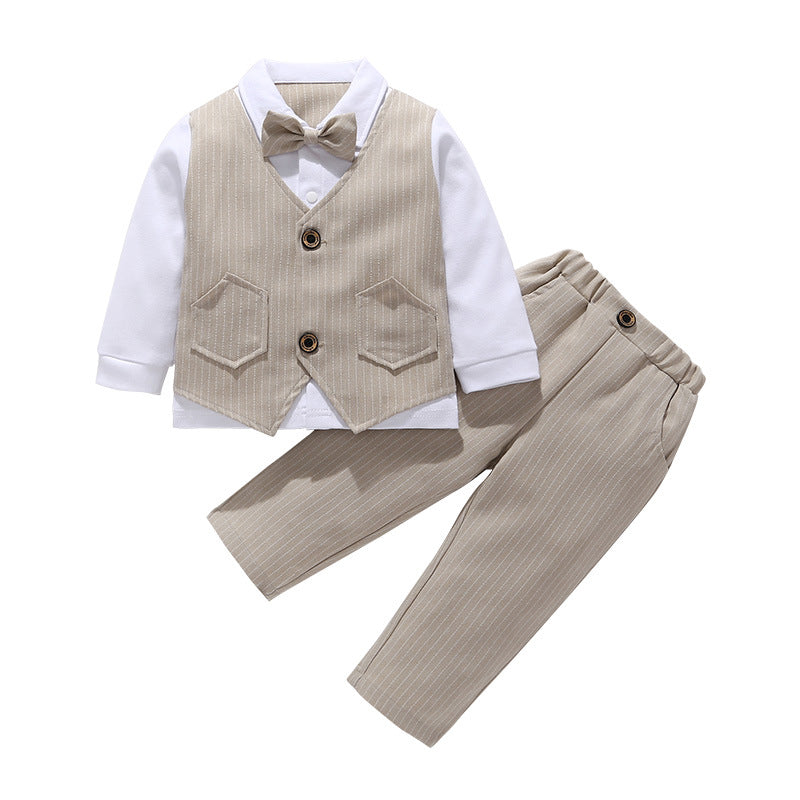 Luxe Gentleman Suit Set – Khaki