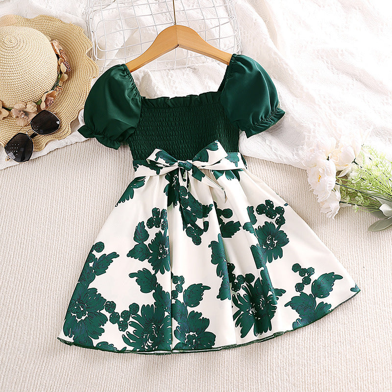 Garden Party Floral Dress – Green