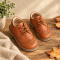 Boys Retro Dress Shoes – Brown