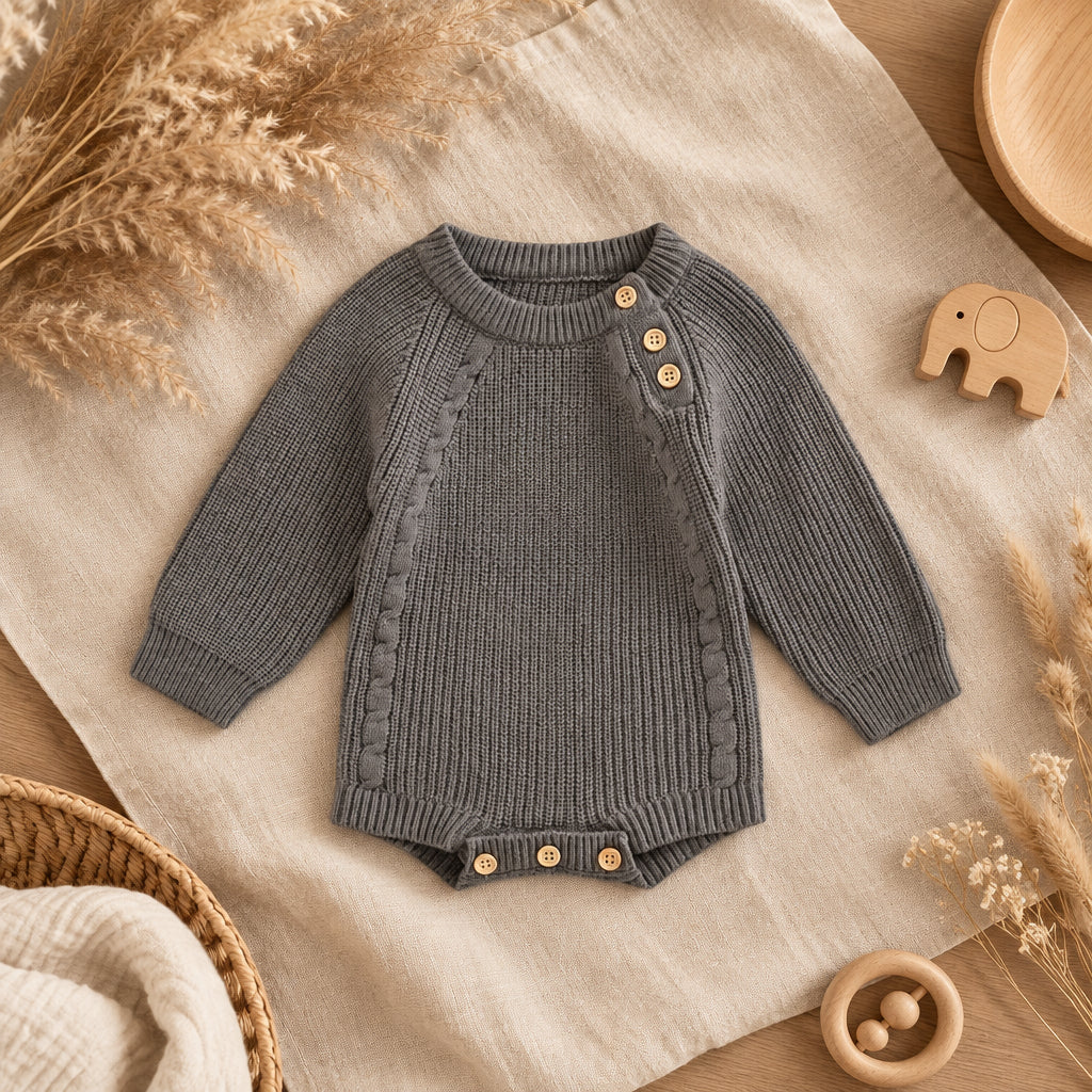 Earth & Ember Knit Bodysuit – Slate Ash