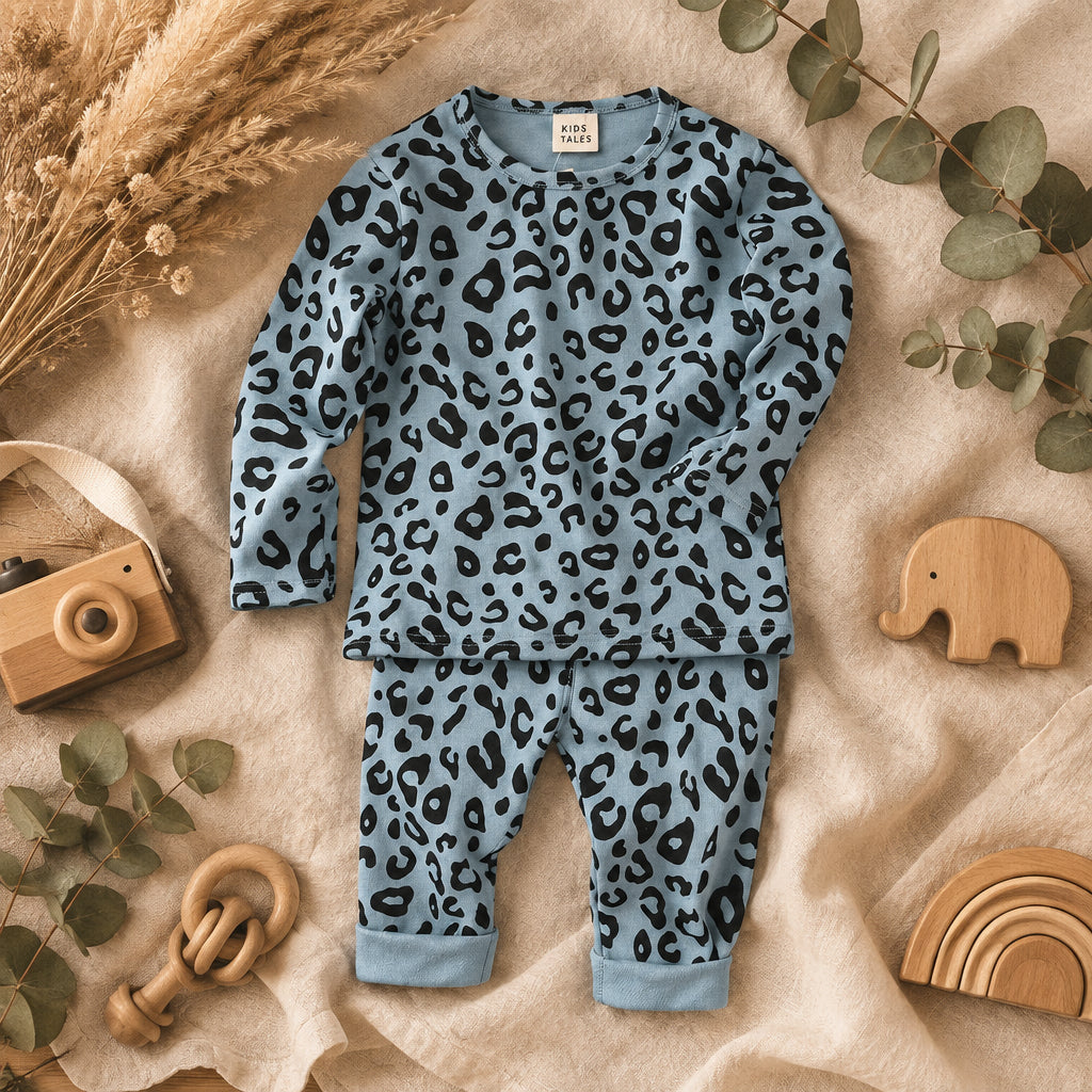 Lush Cub & Co Leopard Pyjamas – Blue