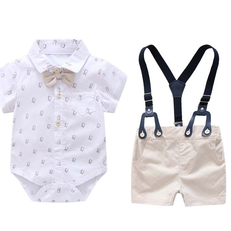Dino Days 3-Piece Baby Set – White – alternate view