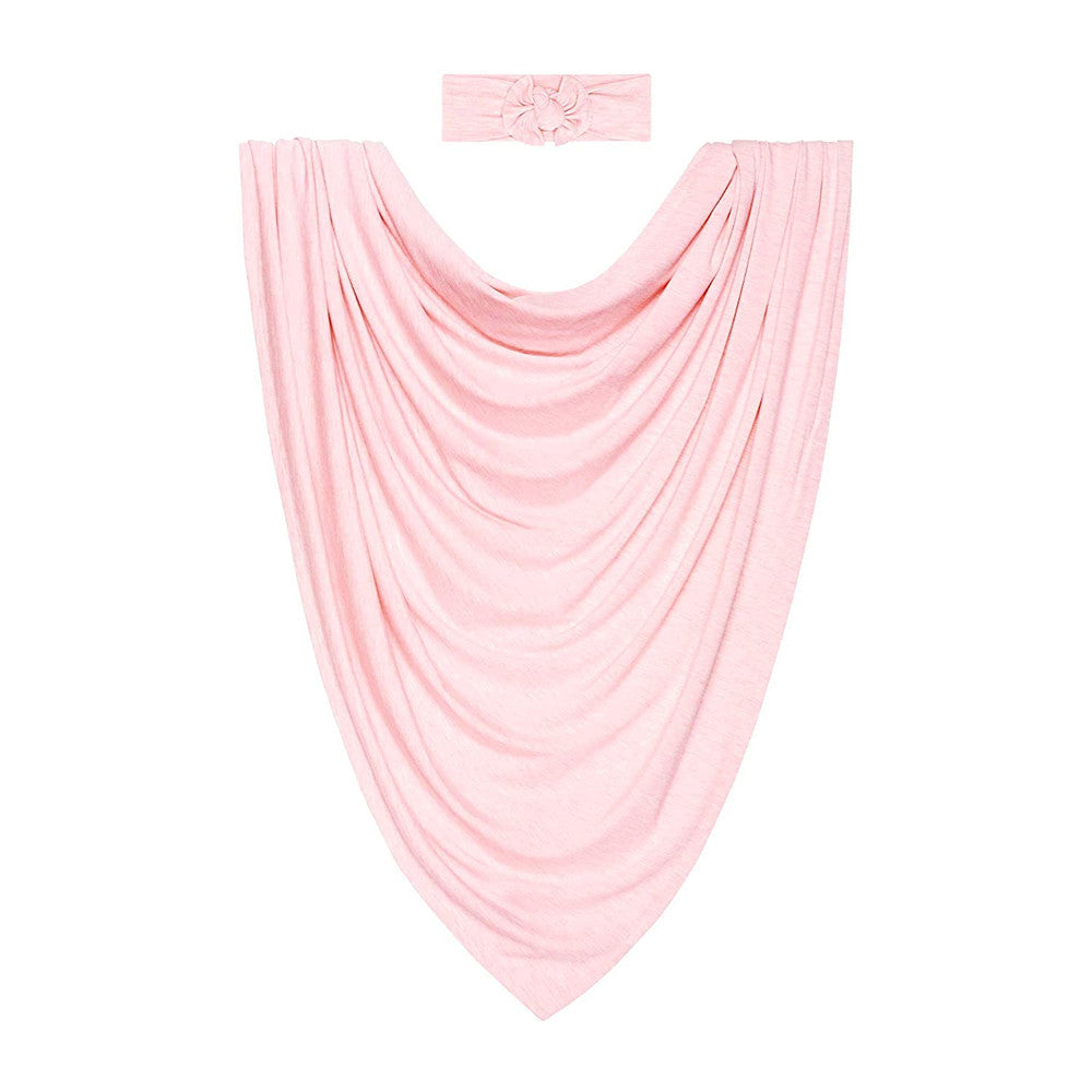 Newborn Cotton Wrap & Matching Accessory – alternate view 1