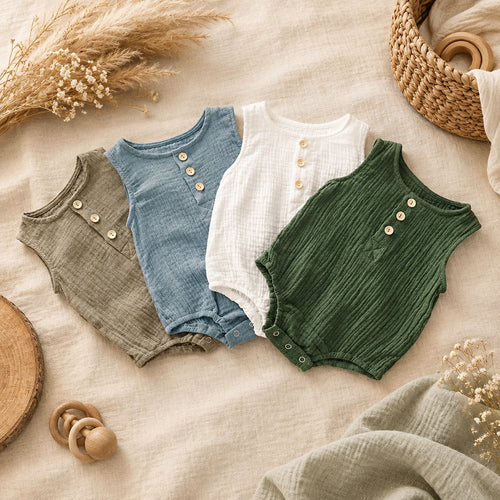 Cotton Drift Boys Romper – alternate view 1