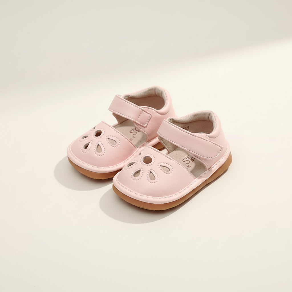 Rainbow Bright Baby Sandals – Pink